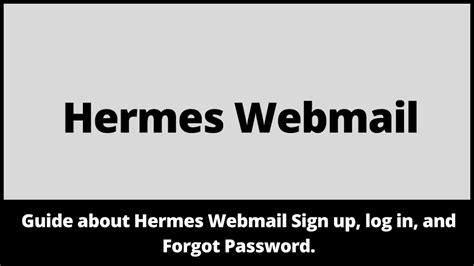 mail hermes|hermes webmail help.